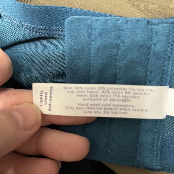 Cacique Lightly Lined Seriously Sexy Cage Style UW Bra Dark Teal Size 42DD NWT - Picture 7 of 7